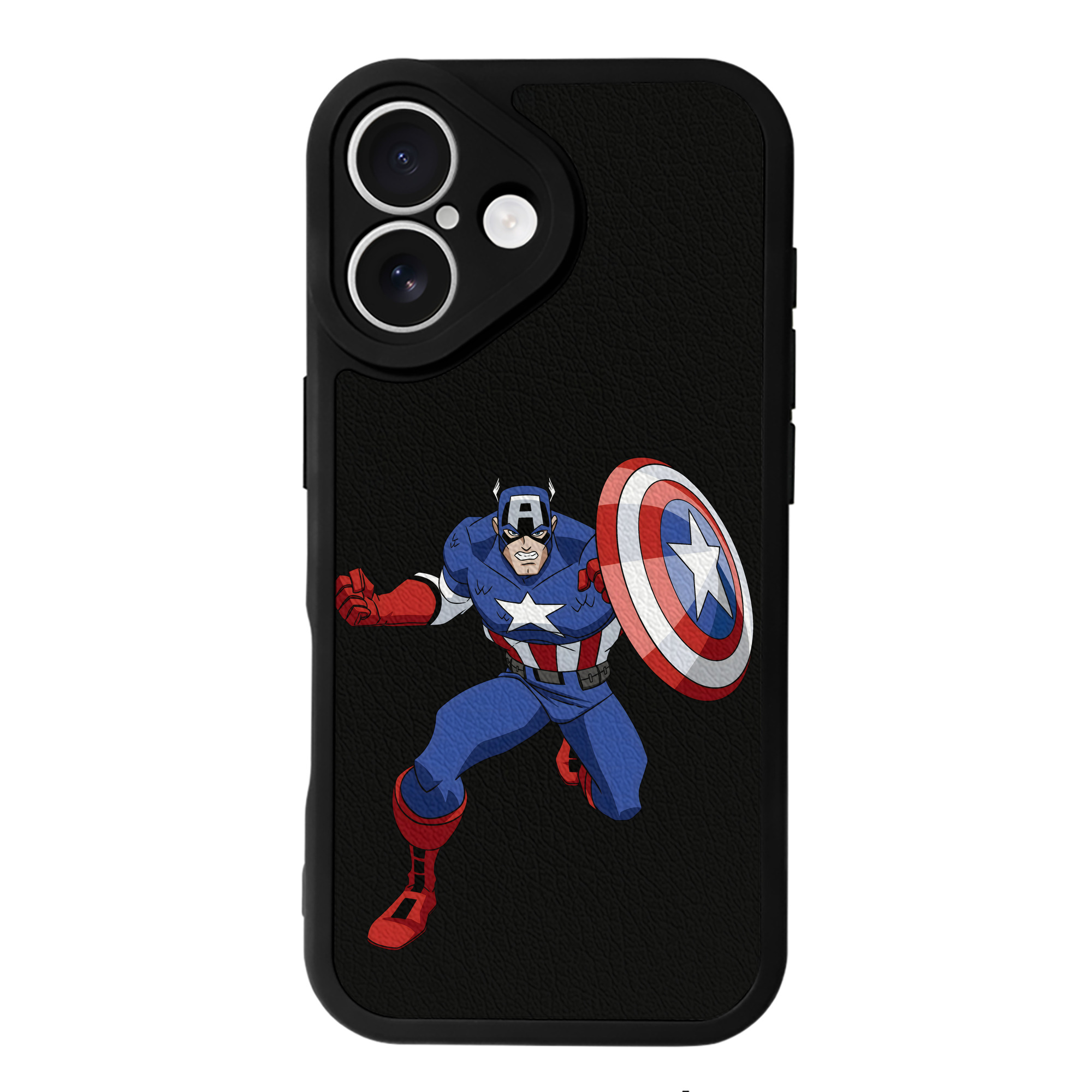 （画像用） アベンジャーズ The Avengers 【iPhone 16シリーズ対応】シリコンスマホケース（レザー調） 材質：シリコン